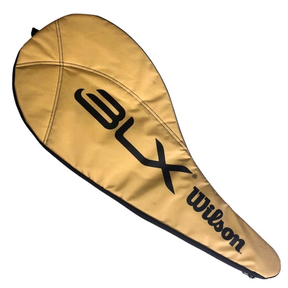 Wilson BLX Pro Racquet Soft Cover/Case in Black/Gold - Picture 2 of 5
